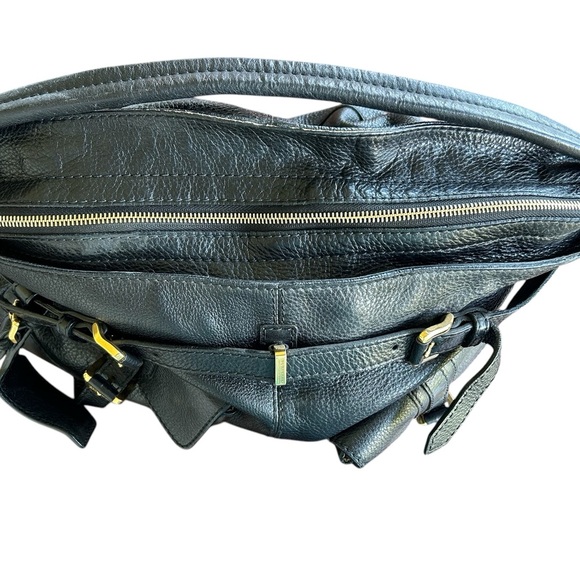 Burberry Leather Bag with Gold Accents - Picture 4 of 9